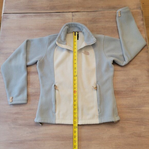 The North Face Women’s Two-Tone Blue Full Zip Fleece Jacket Size Medium - Picture 8 of 10